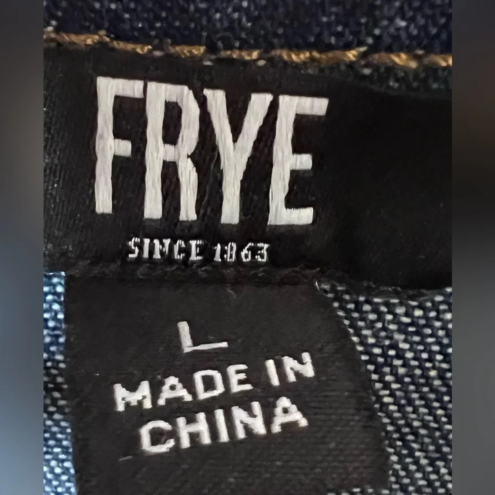 Frye Denim Above the Knee Dress, Long Sleeve, Dark Wash, Large, NWOT